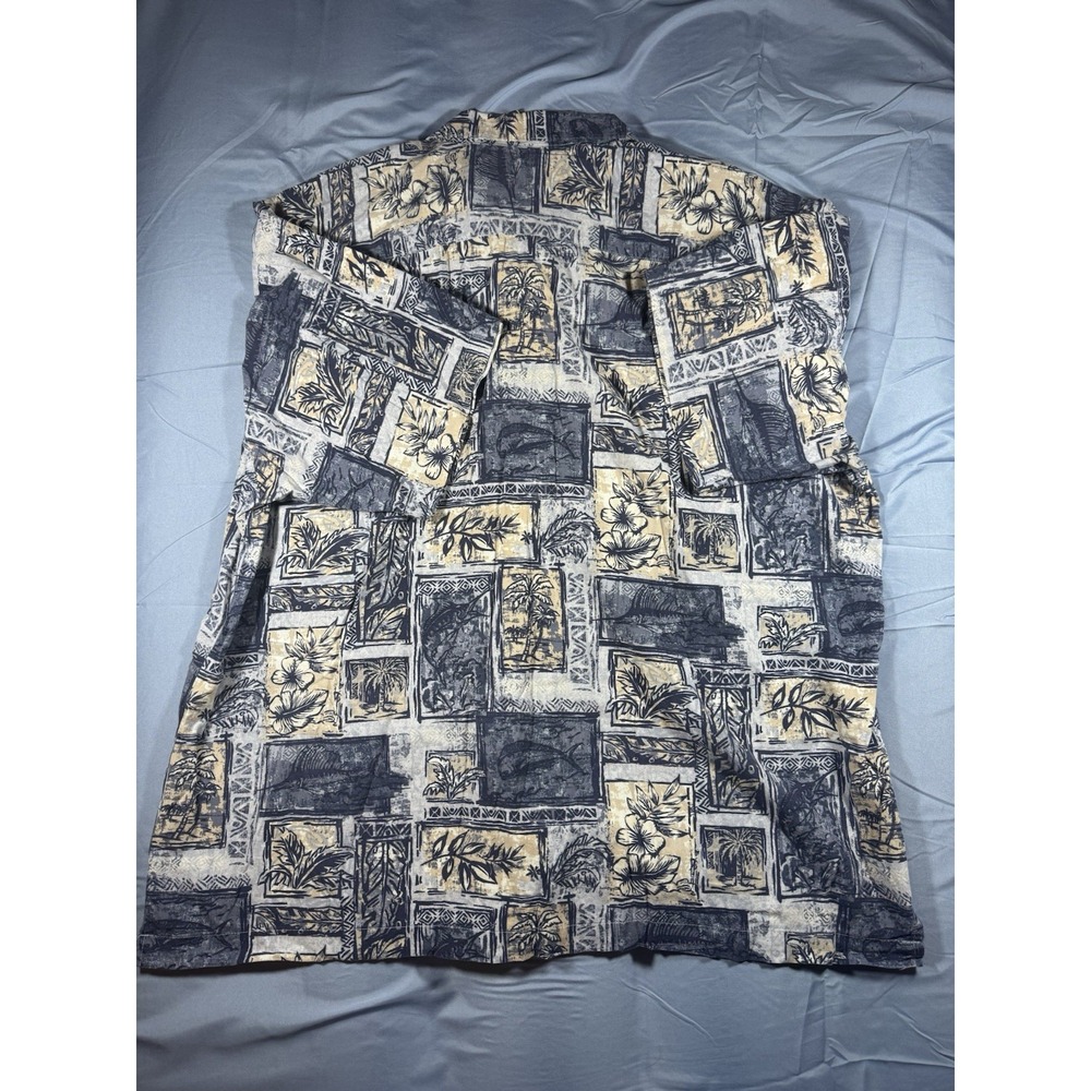 Magellan Sportswear Men's Short Sleeve Button Up Hawaiian Shirt Size XL - Picture 5 of 6